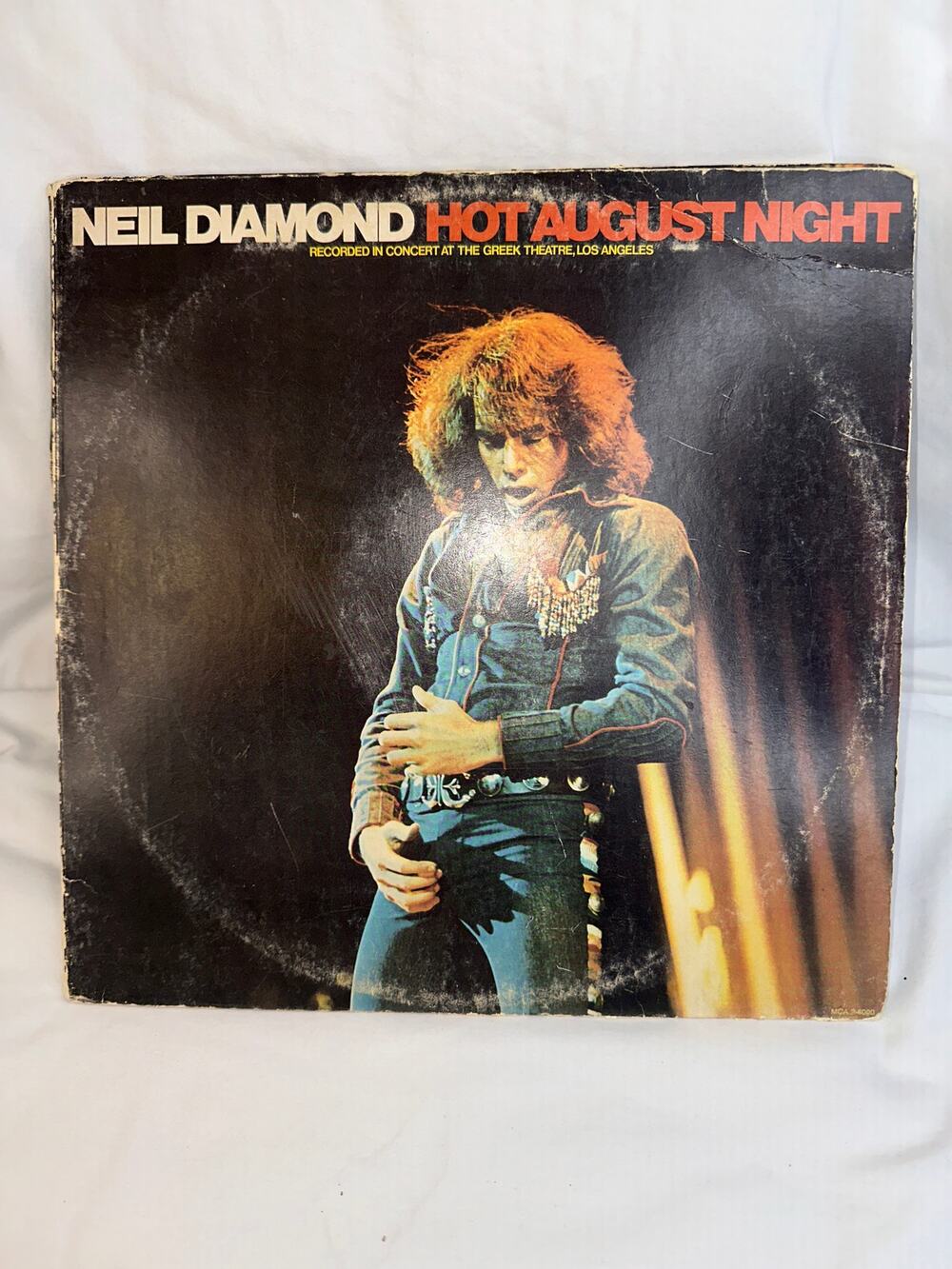 MCA Neil Diamond Hot August Night Double Vinyl LP Record Gatefold 1972